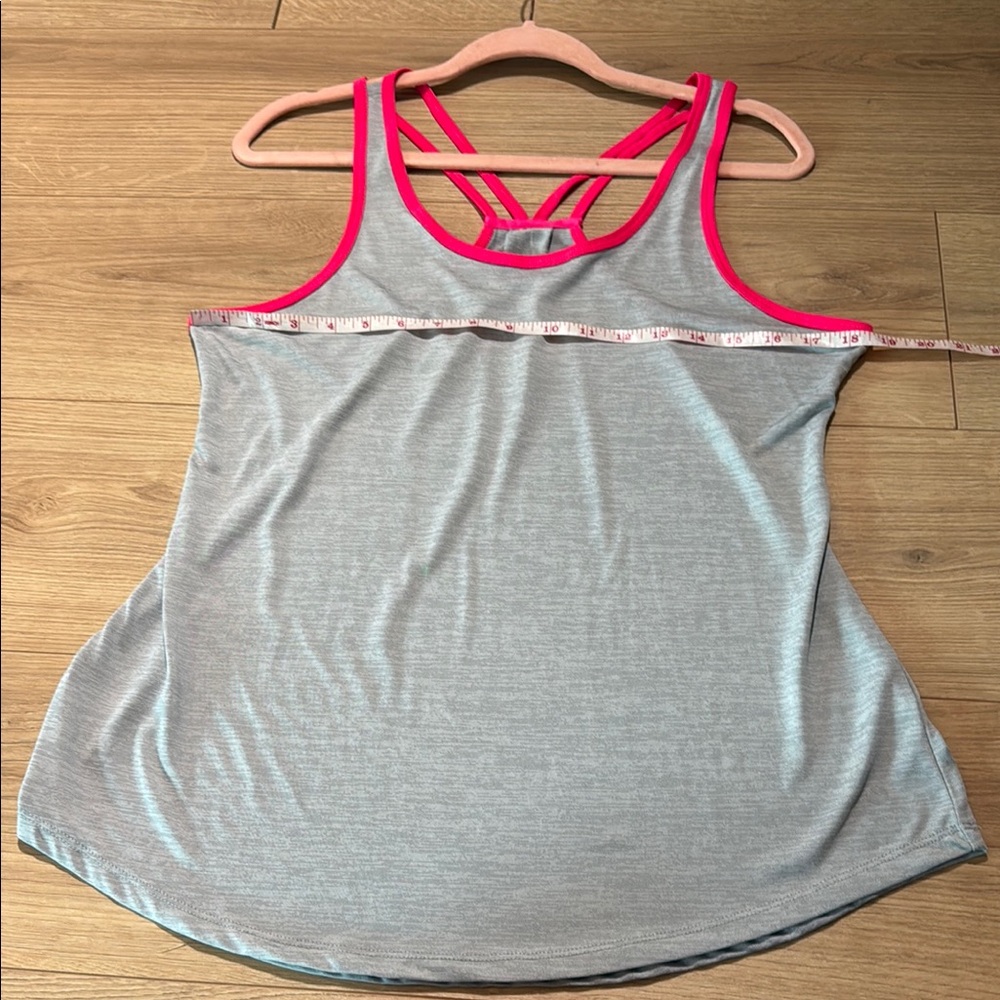 Layer8 NWOT size L Gray and Pink Women's athletic Top